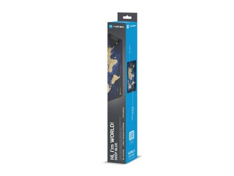 Natec Podkładka pod mysz World Deep Blue 800X4000 Natec Podkładka pod mysz World Deep Blue 800X4000