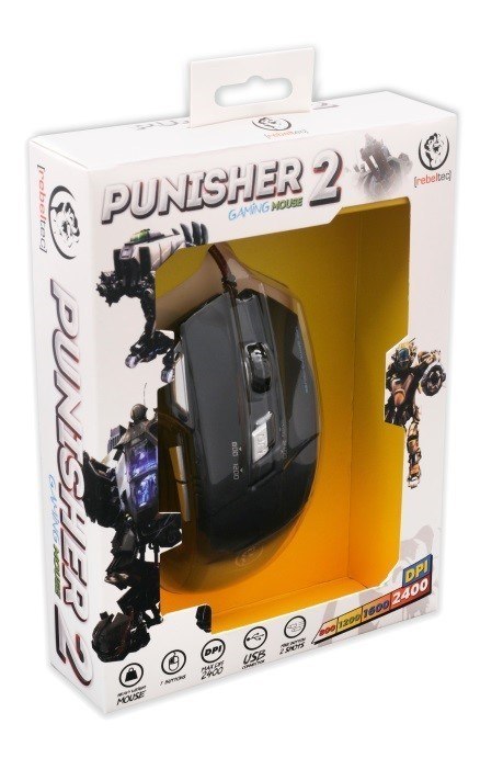 Rebeltec Gamingowa mysz optyczna USB PUNISHER 2 Rebeltec Gamingowa mysz optyczna USB PUNISHER 2