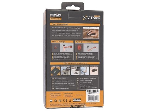 A4 Tech Mysz V-TRACK G9-500F-1 Black RF NANO