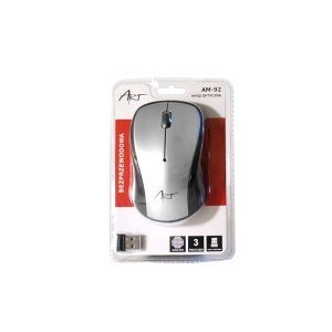 ART Mysz bezprzewodowo-optyczna USB AM-92B srebrna ART Mysz bezprzewodowo-optyczna USB AM-92B srebrna