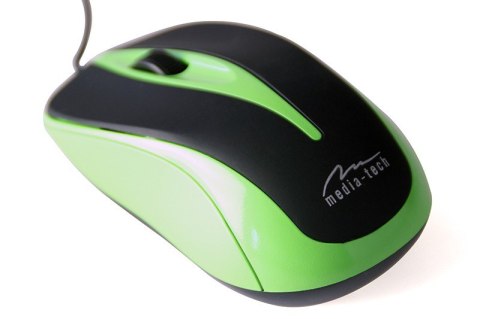 Media-Tech Mysz optyczna 800dpi czarno-zielona MT1091G Media-Tech Mysz optyczna 800dpi czarno-zielona MT1091G