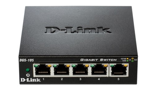 D-Link Przełącznik DGS-105 5-portowy 10/100/1000 D-Link Przełącznik DGS-105 5-portowy 10/100/1000