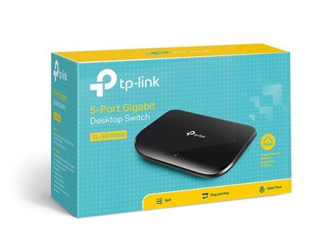 TP-LINK Przełącznik typu desktop, 5 portów Gb TL-SG1005D TP-LINK Przełącznik typu desktop, 5 portów Gb TL-SG1005D