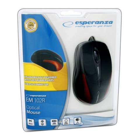 Esperanza SIRIUS Mysz Optyczna EM102R USB Esperanza SIRIUS Mysz Optyczna EM102R USB