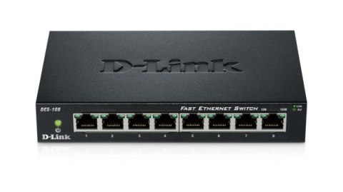 D-Link Switch 8-port 10/100 Metal Housing D-Link Switch 8-port 10/100 Metal Housing