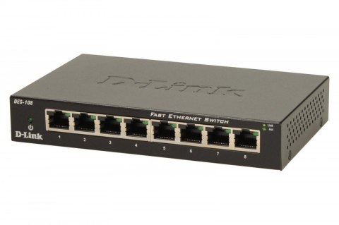 D-Link Switch 8-port 10/100 Metal Housing D-Link Switch 8-port 10/100 Metal Housing