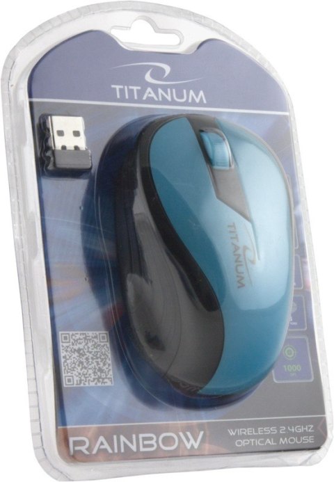 Esperanza TITANUM MYSZ BEZPRZEWODOWA OPTYCZNA TM114T RAINBOW TURKUSOWA Esperanza TITANUM MYSZ BEZPRZEWODOWA OPTYCZNA TM114T RAINBOW TURKUSOWA