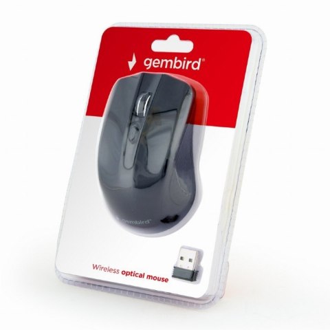 Gembird Bezprzewodowa mysz optyczna czarna Gembird Bezprzewodowa mysz optyczna czarna