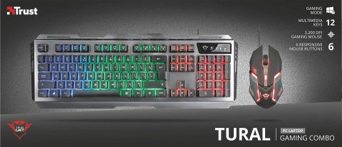 Trust Klawiatura GXT 845 Tural Gaming combo