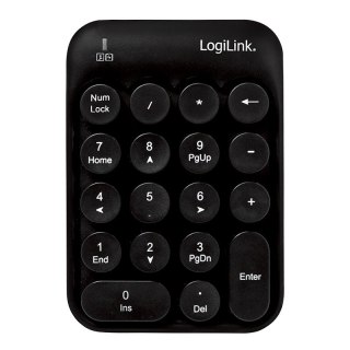 LogiLink Klawiatura bezprzewodowa numeryczna, 18 klawiszy, 2.4GHz