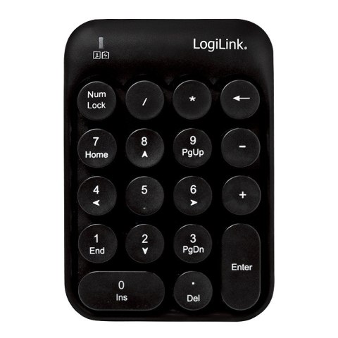 LogiLink Klawiatura bezprzewodowa numeryczna, 18 klawiszy, 2.4GHz LogiLink Klawiatura bezprzewodowa numeryczna, 18 klawiszy, 2.4GHz