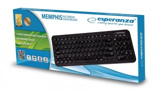 Esperanza Klawiatura przewodowa multimedialana USB Memphis