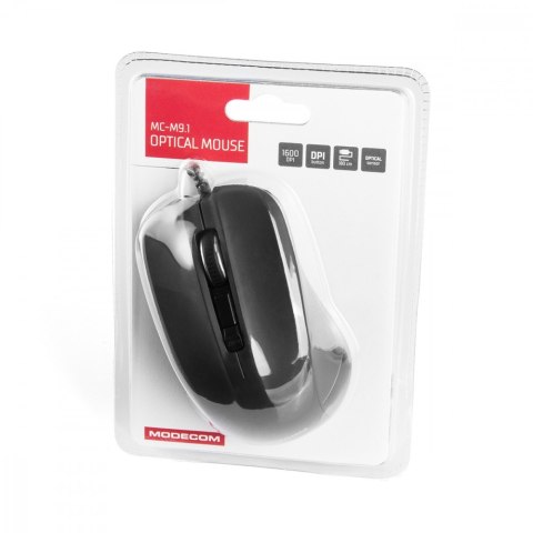 MODECOM M9.1 CZARNA PRZEWODOWA MYSZ OPTYCZNA MODECOM M9.1 CZARNA PRZEWODOWA MYSZ OPTYCZNA