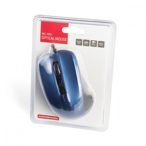 MODECOM M9.1 CZARNO-NIEBIESKA PRZEWODOWA MYSZ OPTYCZNA MODECOM M9.1 CZARNO-NIEBIESKA PRZEWODOWA MYSZ OPTYCZNA