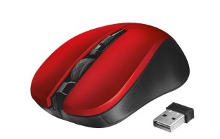 Trust Mydo Silent Click bezprzewodowa mysz czerwona