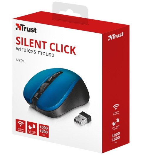 Trust Mydo Silent Click bezprzewodowa mysz niebieska Trust Mydo Silent Click bezprzewodowa mysz niebieska