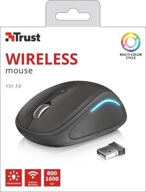 Trust Mysz bezprzewodowa YVI FX czarna Trust Mysz bezprzewodowa YVI FX czarna