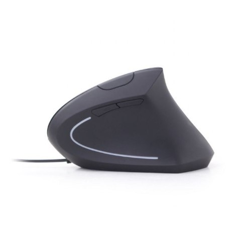 Gembird Mysz ergonomiczna optyczna 6-przyciskowa czarna Gembird Mysz ergonomiczna optyczna 6-przyciskowa czarna