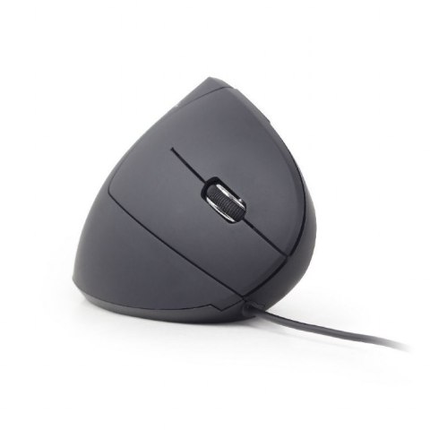 Gembird Mysz ergonomiczna optyczna 6-przyciskowa czarna Gembird Mysz ergonomiczna optyczna 6-przyciskowa czarna