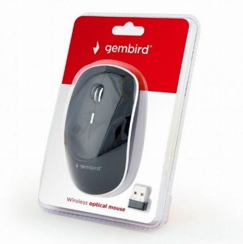Gembird Mysz optyczna bezprzewodowa czarna Gembird Mysz optyczna bezprzewodowa czarna