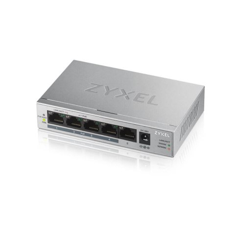 Zyxel Przełącznik GS1005-HP 5 Port Gigabit PoE+ unmanaged desktop 60W Zyxel Przełącznik GS1005-HP 5 Port Gigabit PoE+ unmanaged desktop 60W