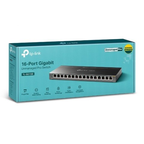 TP-LINK Przełącznik SG116E 16xGbE TP-LINK Przełącznik SG116E 16xGbE