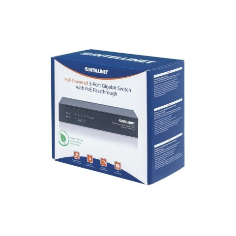 Intellinet Switch Gigabit 5x10/100/1000 RJ45 PoE+ 1XPD 4xPSE 68W Intellinet Switch Gigabit 5x10/100/1000 RJ45 PoE+ 1XPD 4xPSE 68W