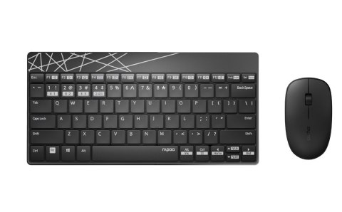 RAPOO Zestaw bezprzewodowy multi-mode 8000M UI czarny RAPOO Zestaw bezprzewodowy multi-mode 8000M UI czarny