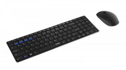 RAPOO Zestaw klawiatura + mysz Bluetooth 2.4G 9300 czarne UI RAPOO Zestaw klawiatura + mysz Bluetooth 2.4G 9300 czarne UI