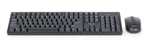 Gembird Zestaw klawiatura + mysz czarny, bezprzewodowy Gembird Zestaw klawiatura + mysz czarny, bezprzewodowy