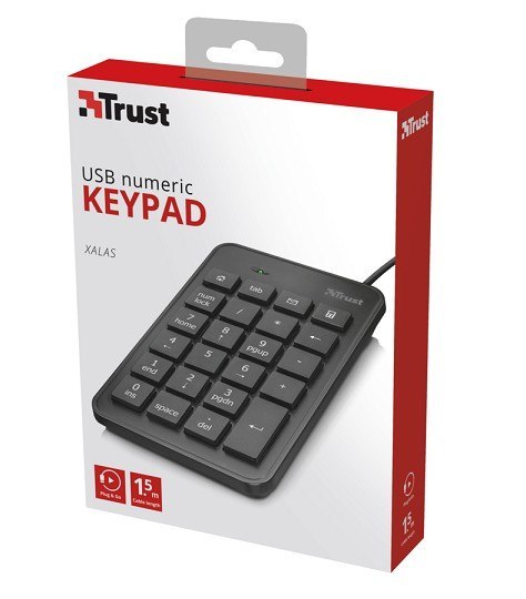 Trust Xalas USB Klawiatura numeryczna Trust Xalas USB Klawiatura numeryczna