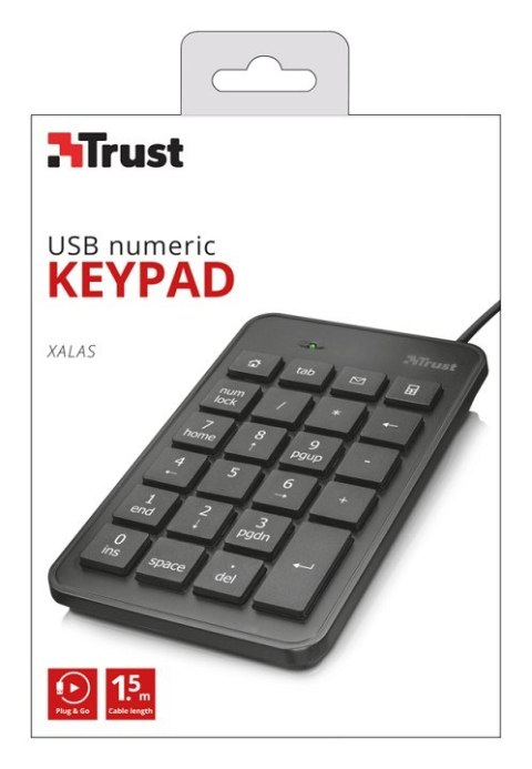 Trust Xalas USB Klawiatura numeryczna Trust Xalas USB Klawiatura numeryczna