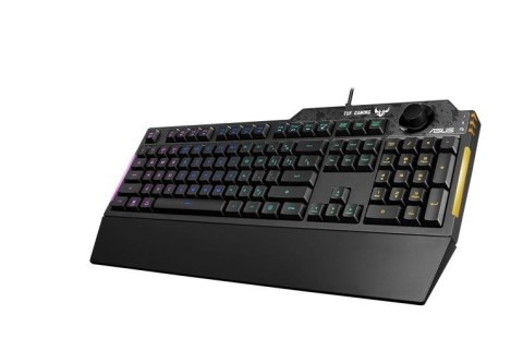 Asus Klawiatura TUF Gaiming K1 RGB lighting/USB/black Asus Klawiatura TUF Gaiming K1 RGB lighting/USB/black