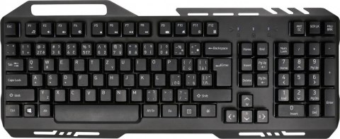 YENKEE Klawiatura YKB 3200 Shadow metalowa, podświetlenie LED