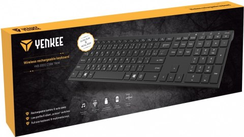 YENKEE Klawiatura bezprzewodowa Slim YKB 2000 CSBK akumulator YENKEE Klawiatura bezprzewodowa Slim YKB 2000 CSBK akumulator