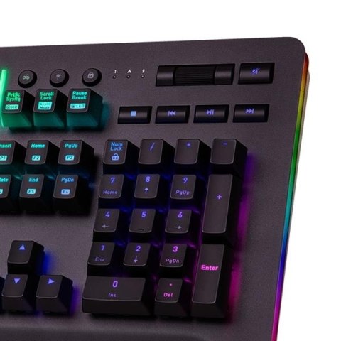 Thermaltake Klawiatura gamingowa Level 20 RGB Black Razer Green Thermaltake Klawiatura gamingowa Level 20 RGB Black Razer Green