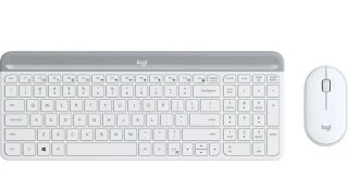 Logitech Klawiatura i mysz bezprzewodowa MK470 920-009205 biała