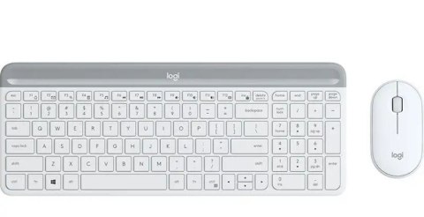 Logitech Klawiatura i mysz bezprzewodowa MK470 920-009205 biała