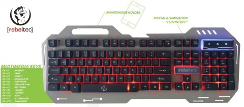 Rebeltec Klawiatura metalowa podwietlana gaming Rebeltec DISCOVERY 2 Rebeltec Klawiatura metalowa podwietlana gaming Rebeltec DISCOVERY 2