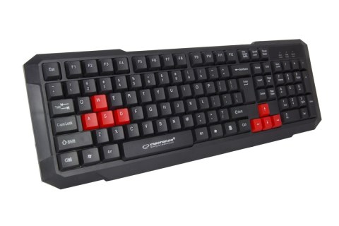 Esperanza Klawiatura przewodowa dla graczy Usb Aspis Czerwona Esperanza Klawiatura przewodowa dla graczy Usb Aspis Czerwona