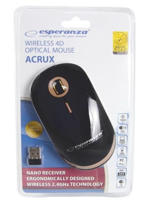 Esperanza Mysz bezprzewodowa optyczna USB Acrux Esperanza Mysz bezprzewodowa optyczna USB Acrux