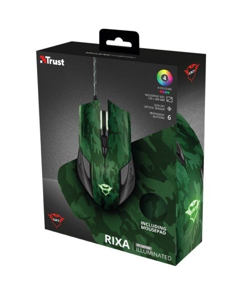 Trust Mysz gamingowa z podkładką GXT 781 kamuflaż