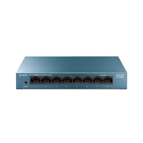 TP-LINK Przełącznik LS108G 8x1GbE LiteWave TP-LINK Przełącznik LS108G 8x1GbE LiteWave