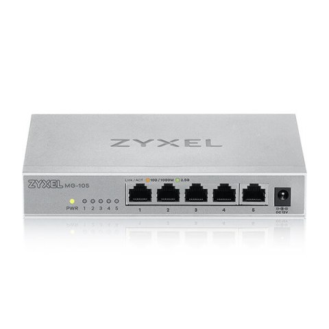 Zyxel MG105 5Ports Desktop 2,5G unmanaged Switch MG-105-ZZ0101F Zyxel MG105 5Ports Desktop 2,5G unmanaged Switch MG-105-ZZ0101F