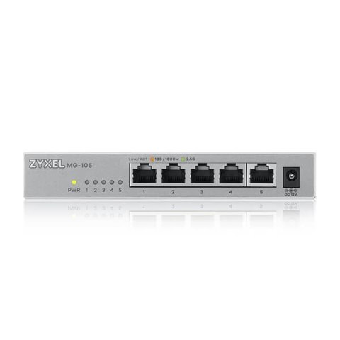 Zyxel MG105 5Ports Desktop 2,5G unmanaged Switch MG-105-ZZ0101F Zyxel MG105 5Ports Desktop 2,5G unmanaged Switch MG-105-ZZ0101F