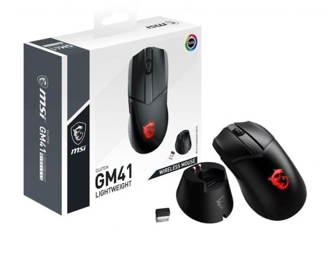 MSI Mysz bezprzewodowa GM41 Clutch Lightweight MSI Mysz bezprzewodowa GM41 Clutch Lightweight