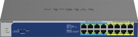 Netgear Przełączni GS516UP Switch Unmanaged 8xGE PoE+ 8xGE PoE++ Netgear Przełączni GS516UP Switch Unmanaged 8xGE PoE+ 8xGE PoE++