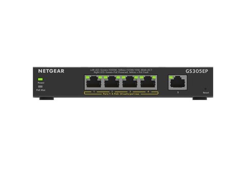 Netgear Przełącznik GS305EP 5x1GE (4xPoE+) Netgear Przełącznik GS305EP 5x1GE (4xPoE+)