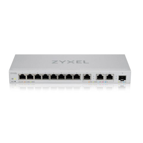 Zyxel Przełącznik zarządzalny XGS1250-12, 12-Port Gigabit webmanaged Switch with 8 port 1G + 3-Port MultiGig 1/2.5/5/10G + 1-Por Zyxel Przełącznik zarządzalny XGS1250-12, 12-Port Gigabit webmanaged Switch with 8 port 1G + 3-Port MultiGig 1/2.5/5/10G + 1-Por
