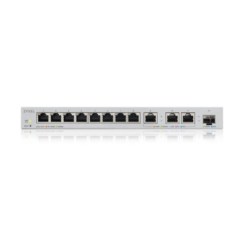 Zyxel Przełącznik zarządzalny XGS1250-12, 12-Port Gigabit webmanaged Switch with 8 port 1G + 3-Port MultiGig 1/2.5/5/10G + 1-Por Zyxel Przełącznik zarządzalny XGS1250-12, 12-Port Gigabit webmanaged Switch with 8 port 1G + 3-Port MultiGig 1/2.5/5/10G + 1-Por